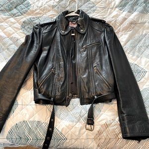 Like New Juicy Couture short Black Leather Jacket